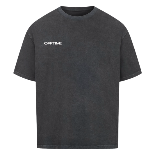 AIRPLANE MODE Oversized Tee Washed Black