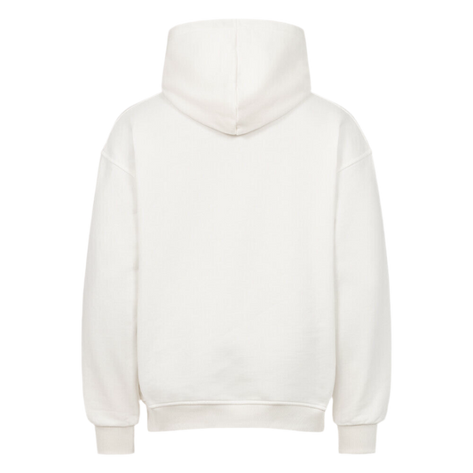 OFFTIME Oversized Hoodie White Bubblegum