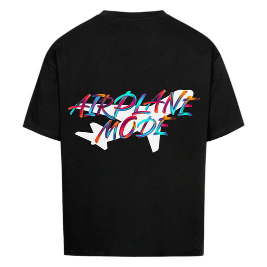 AIRPLANE MODE Oversized Tee Black