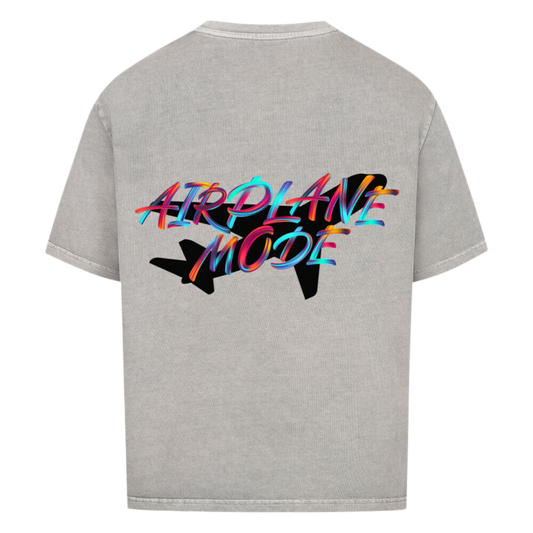 AIRPLANE MODE Oversized Tee Washed Grey