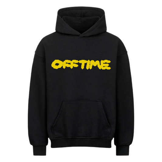 OFFTIME Oversized Hoodie Black Bumblebee